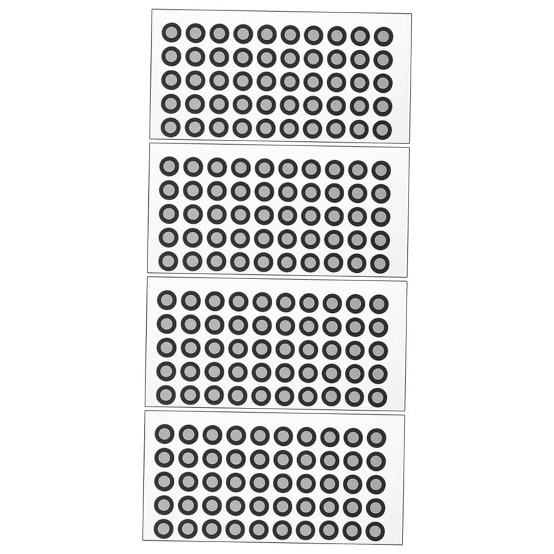 4 Sheets Reflective Film Marking Points Adhesive Scanning Markers Tear Resistant High Reflectivity - Image 1
